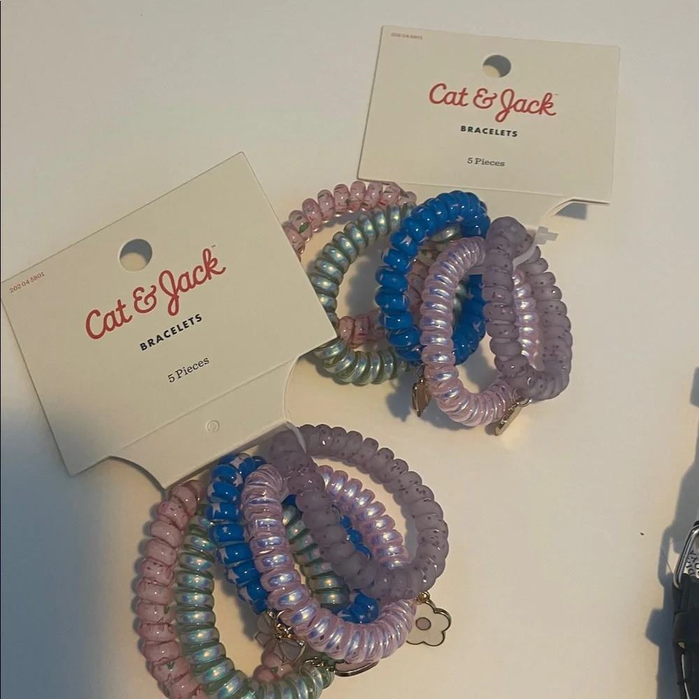 Cat & Jack and Art Class Belts Bracelets and Hair Ties Bundle NEW